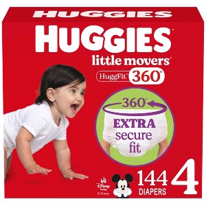 Huggies Little Movers HuggFit 360 Diapers - 1 of 4