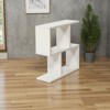SEVOBAL Utility Storage Shelves Rectangle 4 Shelves End Table with Open Storage Sleek Design for Living Room Small Space, Gray, 7"*23"*23" - 3 of 4