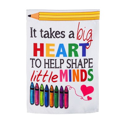 Big Heart Garden Suede Flag