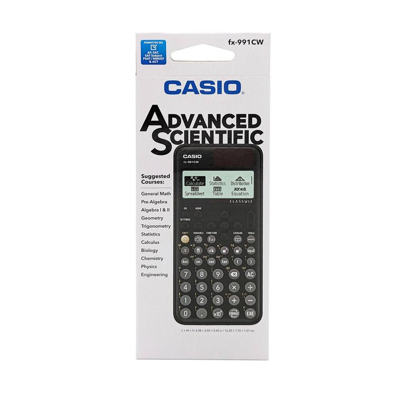 Casio FX-991CW Advanced Scientific Calculator - Black, 3 of 6