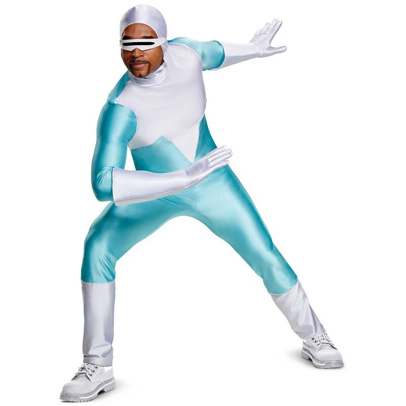 The Incredibles Frozone Deluxe Adult Costume, 1 of 2
