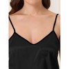 cheibear Women's Satin Silky Summer Camisole and Pants Sleepwear Pajama Sets - 4 of 4