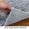 Hallway Runner Rug Non-Slip Plush Shag Area Rug, Modern Solid Design, Ultra-Soft Thick Carpet Runner for Hallways, Kitchen, Laundry - 2 of 4