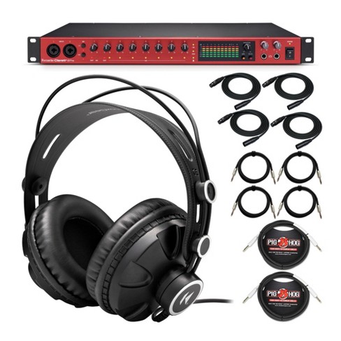 Focusrite Clarett+ 8Pre 18-In and 20-Out Audio Interface with Headphones  Bundle