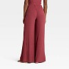 Women's Cozy Ribbed Wide Leg Pants - Auden™ - 2 of 4