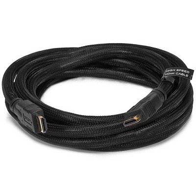 Monoprice High Speed HDMI Cable - 10 Feet - Black, 4K @ 24Hz, 10.2Gbps, 24AWG, CL2 - Commercial Series