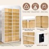 GARPROVM 9-Tier 36 Pairs Foldable Shoe Rack Organizer Storage Containers with Lids - 3 of 4
