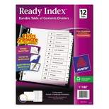 Avery Ready Index Customizable Table of Contents Black & White Dividers 12-Tab Ltr 11140