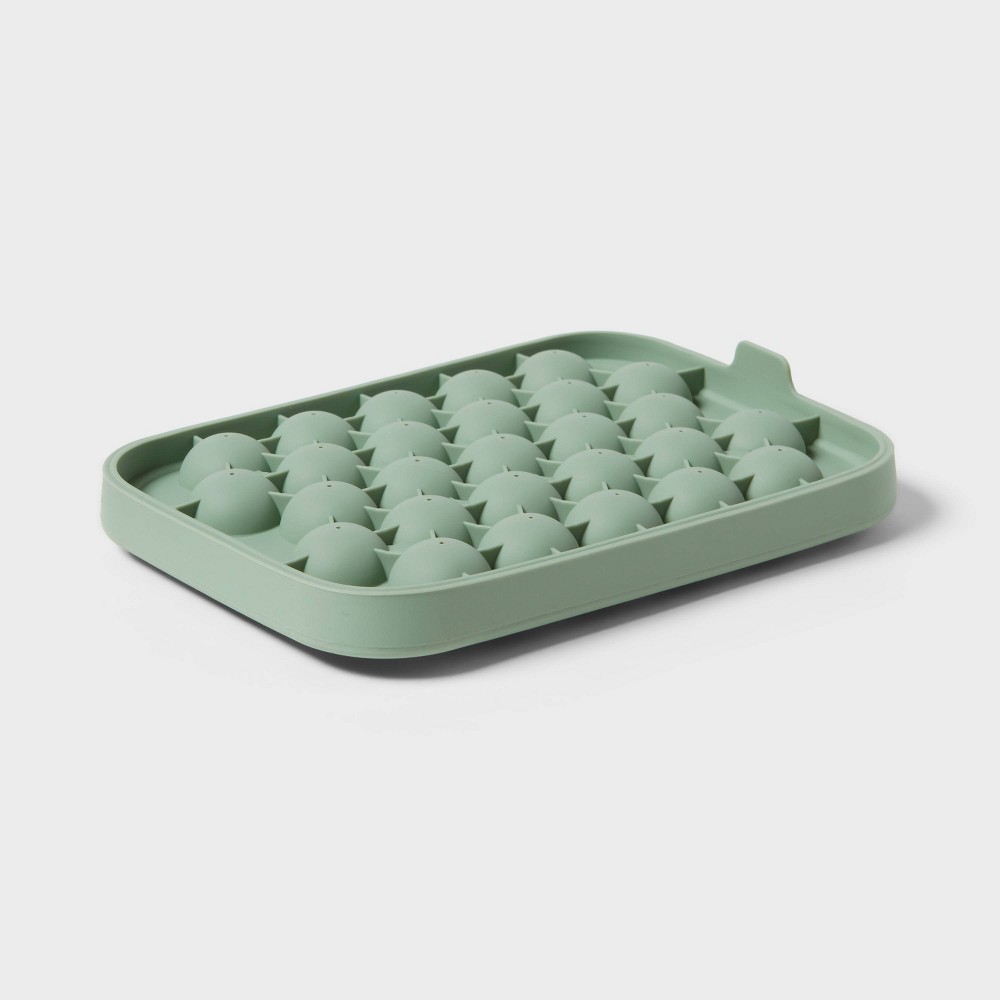 Silicone Sphere Ice Tray with Lid Green - Room Essentialsâ„¢