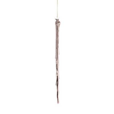 Gallerie II Rose Gold Icicle Plastic Holiday Christmas Xmas Ornament