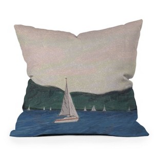 Deny Designs Britt Does Design Sailboats Square Indoor Throw Pillow - 1 of 4