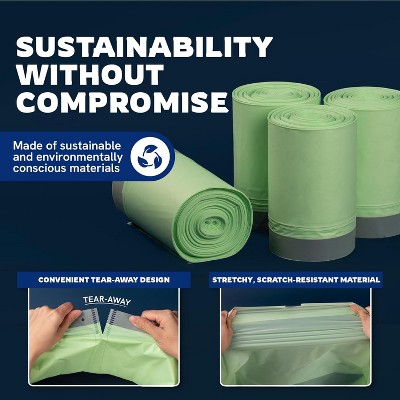 Panther Armor Compostable Cat Litter Liners with Drawstring, 25 Count