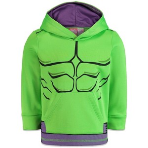 Marvel Avengers Hulk Miles Morales Spider-Man Athletic Cosplay Hoodie Toddler to Big Kid - 1 of 4
