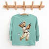 The Juniper Shop Watercolor Golf Bear Youth Long Sleeve Tee - 2 of 4