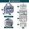 PAVILIA Hanging Toiletry Bag Travel Women Men, Foldable Cosmetic Organizer, Water Resistant Makeup Accessories Essentials Kit - 2 of 4