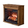 CLIHOME 28 inch Electric Fireplace Heater & Fireplace Mantel With Removable Caster Wheel - 3 of 4