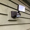 IQ America Motion Security Flood Light, 1600 Lumen LED, Outdoor Wall/Eave Mount for Shed, Storage, Attic, Workshop, Garage, Bronze - image 2 of 4