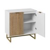 Grungis Modern Dressers with Storage,Modern Buffet Sideboard Cabinet 2 Doors for Living Room,Closet,Hallway - 4 of 4