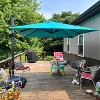 PURPLE LEAF 10 Feet Patio Umbrella Outdoor Cantilever Square Umbrella Aluminum Offset Umbrella with 360-degree Rotation for Garden Deck Pool Patio - 3 of 4