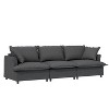 NicBex Couches for Living Room 3pc L-shaped Sectional Sofa Modern Chenille Upholstered Sofa Couch with Movable Ottoman - 2 of 4