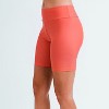 Calypsa Women's Chlorine Resistant High Waisted Mid-Thigh Swim Shorts - 3 of 4