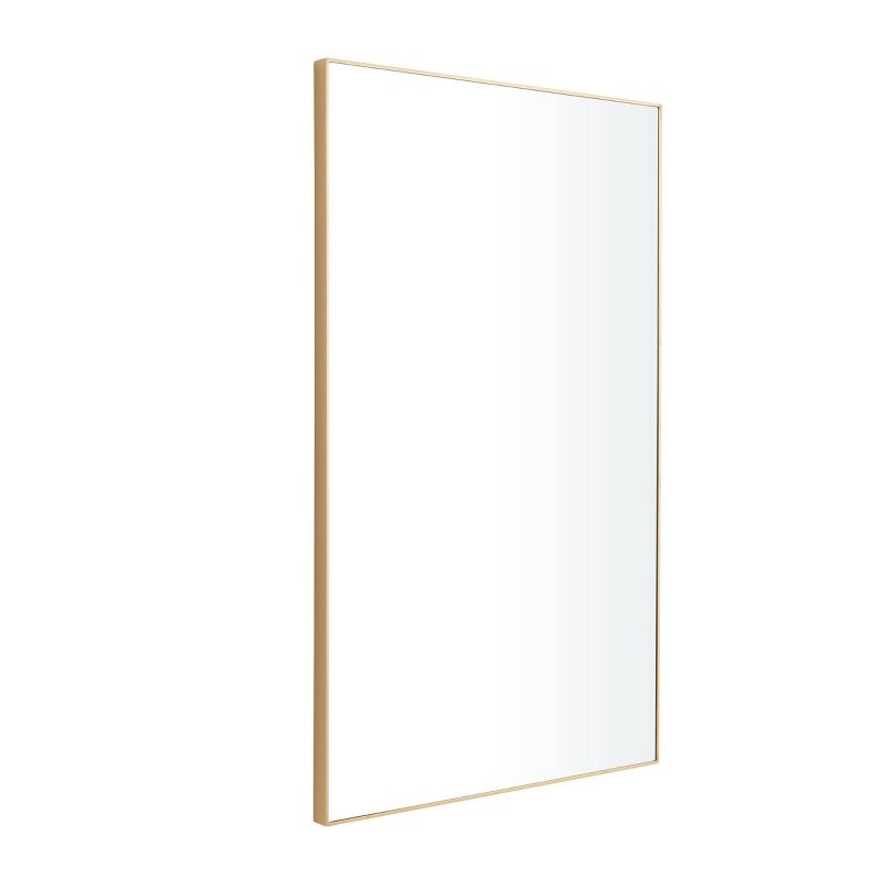 Wood Rectangle Shaped Wall Mirror with Thin Minimalistic Frame - Olivia & May, 5 of 6