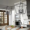 Quorum Lighting Gabriel 6-Light Entry Pendant, Noir Finish, 17W x 21H - 2 of 4