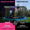 Joyberri Trampoline - ASTM Certified, 8-16ft for kids & adults. Anti-rust, with enclosure net, ladder, LED lights & sprinkler. Safe & fun! - 3 of 4