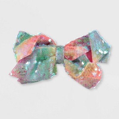 Girls' JoJo Siwa Rainbow Sequin Bow Hair Clip