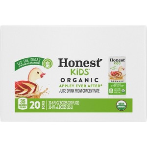 Honest Kids Organic Apple Juice Drink - 20pk/6 fl oz Boxes - 1 of 4