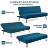 Yaheetech Modern Fabric Convertible Futon Sofa Bed with USB Ports - 4 of 4