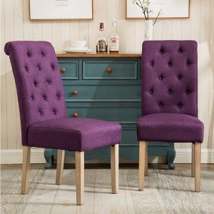NicBex Set of 2 Elegant Tufted Dining Chair with Solid Wood Frame,Upholstered Armless Chairs for Kitchen,Living Room - 1 of 4