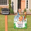 Big Dot of Happiness Jungle Party Animals - Party Decorations - Safari Zoo Animal Birthday Party or Baby Shower Welcome Yard Sign - 2 of 4