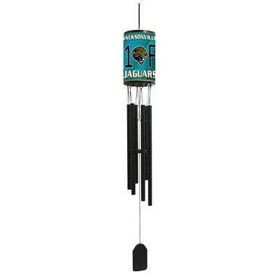 NFL Wind Chime, #1 Fan with Team Logo - Jacksonville Jaguars