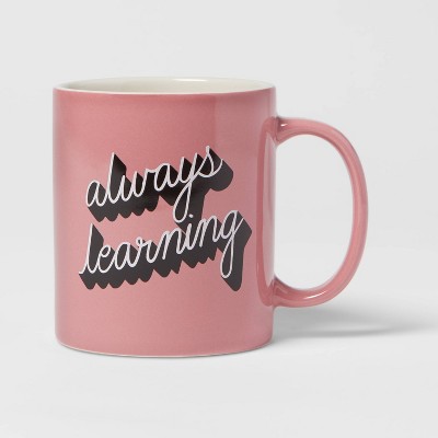 15oz Stoneware Always Learning Mug - Room Essentials™