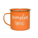 Sweet Water Decor Pumpkin Spice Orange Metal Coffee Mug -18oz 