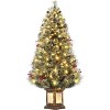 4.5 FT  Premium Snow Flocked Artificial Christmas Tree, Mini Xmas Pine Tree for Christmas Decoration,Yard,Home,Office - 2 of 4