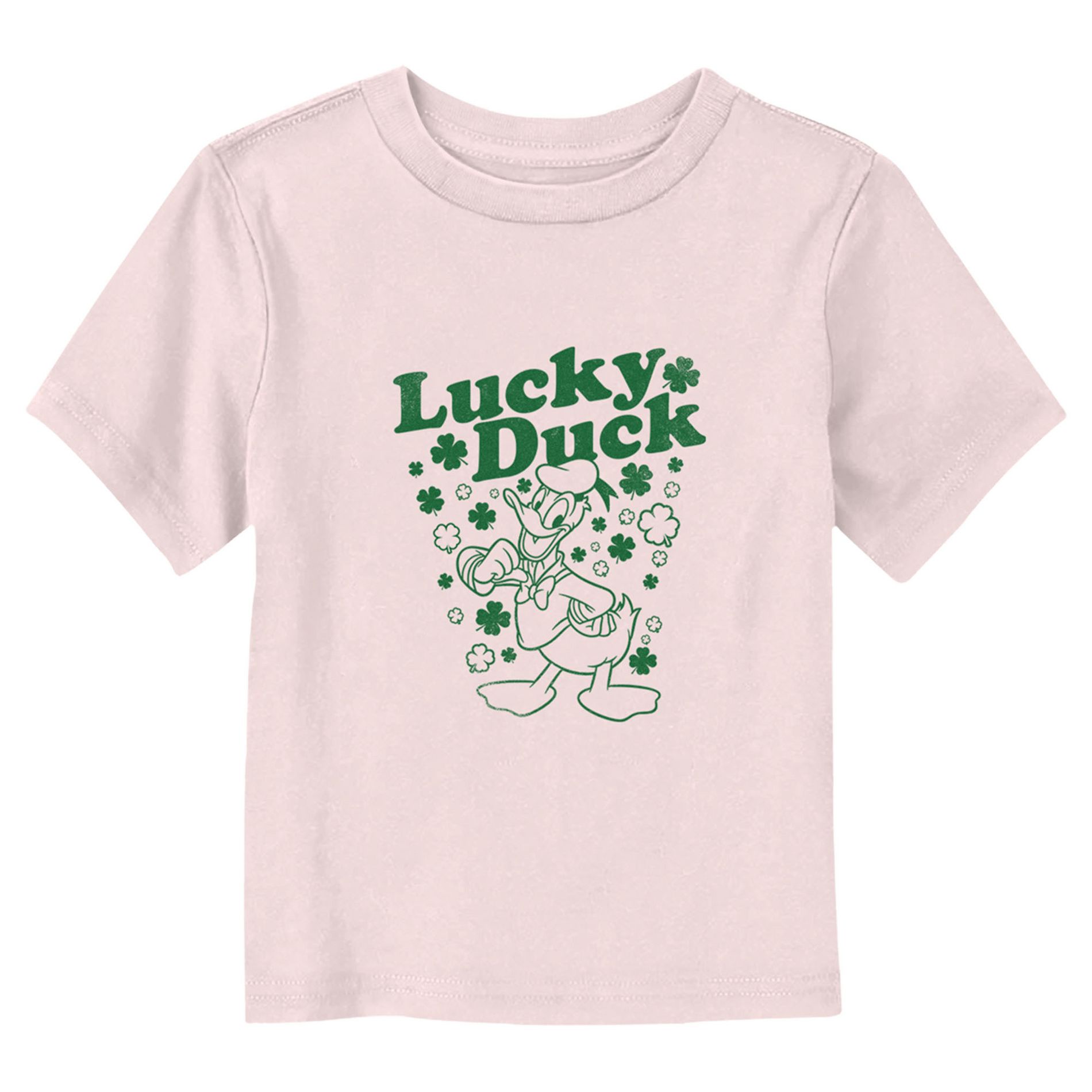 Toddler's Mickey & Friends Donald Lucky Duck  T-Shirt - Light Pink - 5T