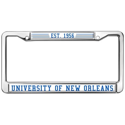 The University of New Orleans Full Size Standard License Plate Metal Frame