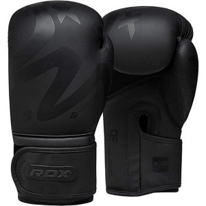 RDX Sports F15 Noir Black Boxing Gloves - Premium Quality Gloves for Professional and Amateur Boxers, Training, Sparring, Heavy Bag Work, Kickboxing - 1 of 4