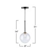 Artcraft Lighting Aurelia 1 - Light Pendant in  Matte Black/Brass - 4 of 4