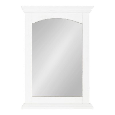 Rustic White Wood Full Length Rectangular Wall Mirror