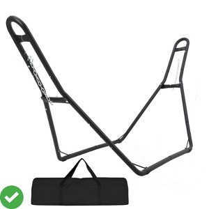 Universal Heavy-Duty Steel Hammock Stand, 110 * 35 * 45in for 2 People Portable Designfor 9.5 to 14 ft Hammocks - 1 of 4