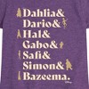 Girls' - Disney - Dahlia Dario Hal Gabo Safi Simon Bazeema Fitted Short Sleeve Graphic T-Shirt - 2 of 4