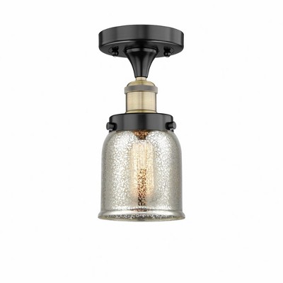 Bell - 1 Light Semi-Flush Mount In Industrial Style-8.25 Inches Tall and 6.5 Inches Wide