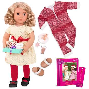 Our Generation Noelle with Storybook & Outfit 18" Posable Holiday Doll