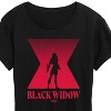 Women's - Marvel - Black Widow Silhouette Short Sleeve Graphic T-Shirt - 2 of 4