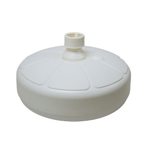 Good Ideas Outdoor Umbrella Stand Patio Base for 1 and 1.5 Inch Poles, White - 1 of 4