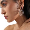 SOHI Women's Sapphire Blue Moonlit Whispers Drop Earrings - 4 of 4
