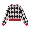 Andy & Evan  Kids  Girls Argyle Cropped Sweater - 4 of 4